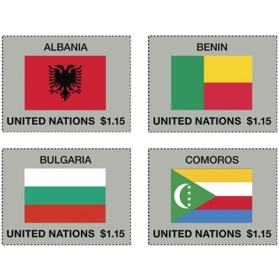 2017年联合国国旗系列 美元 $1.15 (第52版) 小全张邮票