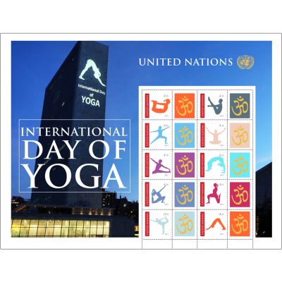 国际瑜伽日 邮票版张