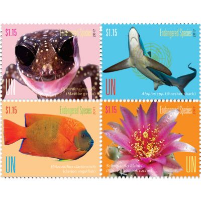 2017濒危物种 面值美元1.15小全张邮票